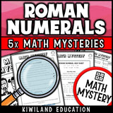 Roman numeral conversion chart and practice no-prep printable math centers