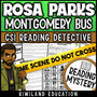 Rosa Parks Montgomery Bus Boycott reading mystery cover for grades 3-6