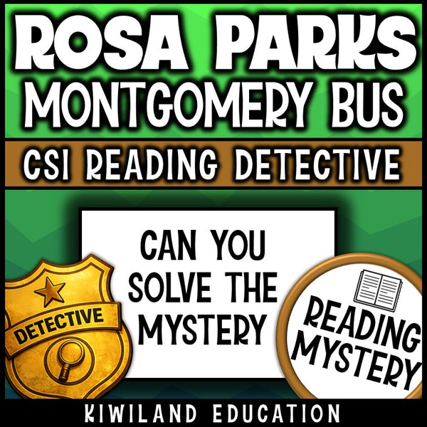 No-prep Rosa Parks reading comprehension worksheet with answer key