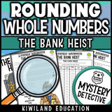 Rounding numbers detective story suspect chart mystery detective printable 3rd 4th