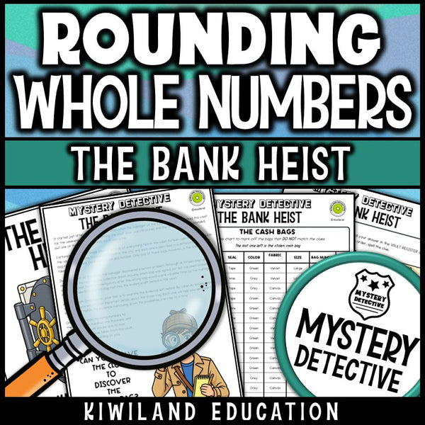 Rounding numbers detective story suspect chart mystery detective printable 3rd 4th