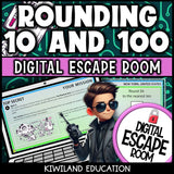 Rounding to the Nearest 10 and 100 digital escape room cover