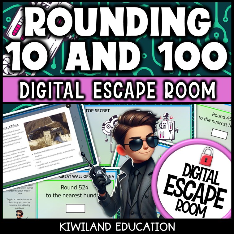 Rounding to nearest 10 and 100 escape room challenge