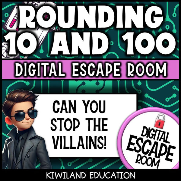 Rounding escape room for Grades 3-5