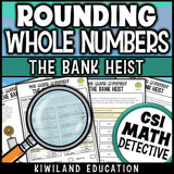 Rounding to the nearest 10, 100 and 1,000 practice worksheets that are self-checking