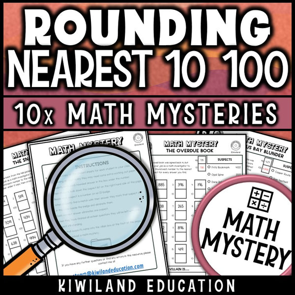Rounding to the nearest 100 practice, self checking with answer keys for math centers