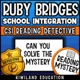 No-prep Ruby Bridges reading comprehension worksheet with answer key