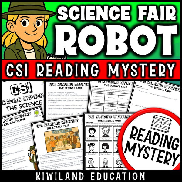 The Science Fair fiction reading mystery cover for grades 3-6