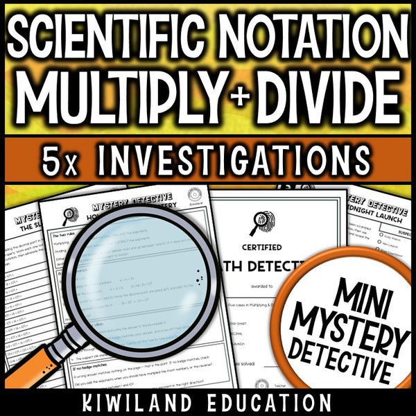 Scientific notation practice worked example answer keys certificate math centers