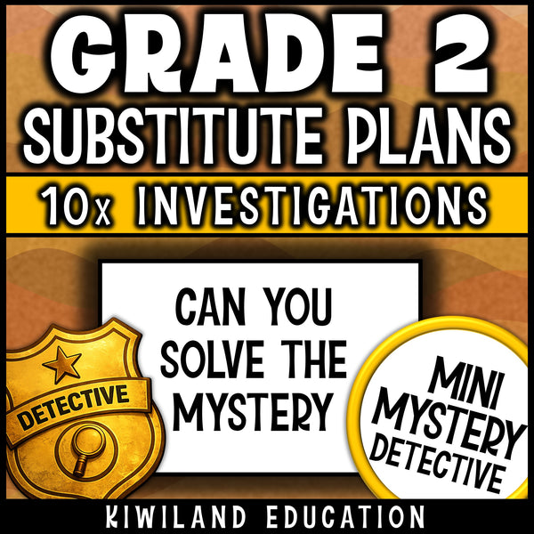 Second grade emergency substitute plans self checking answer keys