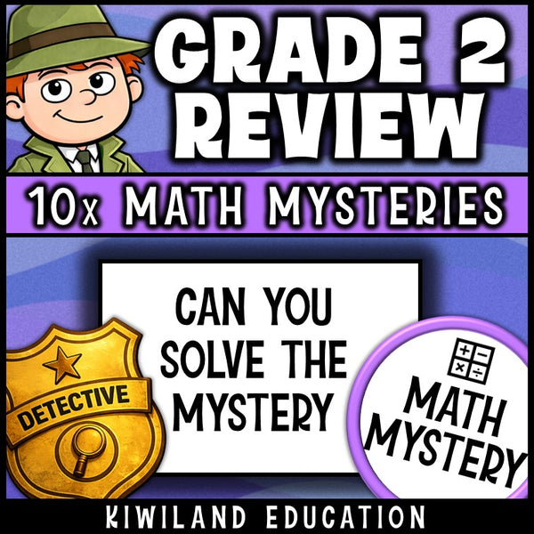 Second grade math review activity with answer keys for test prep and early finishers