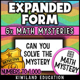 Second grade place value detective math activity for morning work