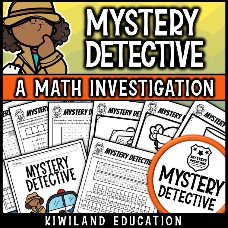 Skip counting 3s 4s math worksheets detective case cover