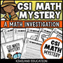 Skip counting and addition CSI Math Mystery cover for grades 3 to 6, The Hundreds Chart Heist case