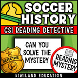 No-prep soccer and World Cup reading comprehension worksheets with answer key