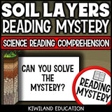 No-prep soil layers and horizons reading comprehension worksheet with answer key