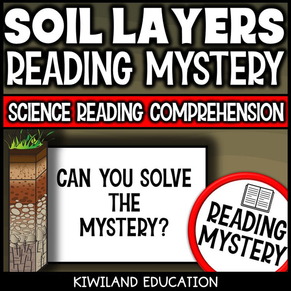 No-prep soil layers and horizons reading comprehension worksheet with answer key