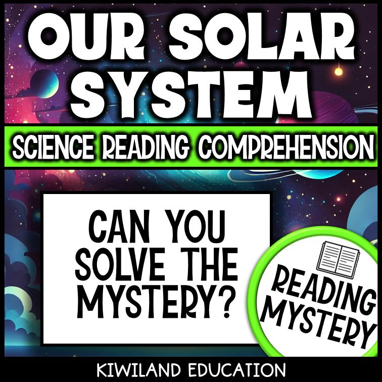 No-prep solar system reading comprehension worksheet with answer key planets