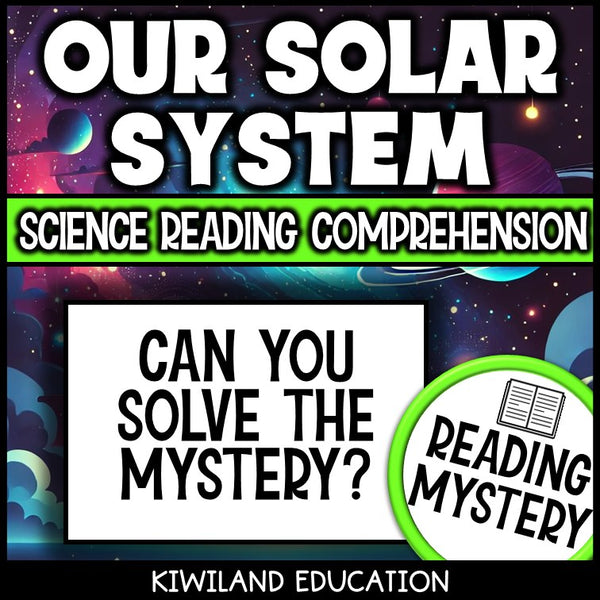 No-prep solar system reading comprehension worksheet with answer key planets