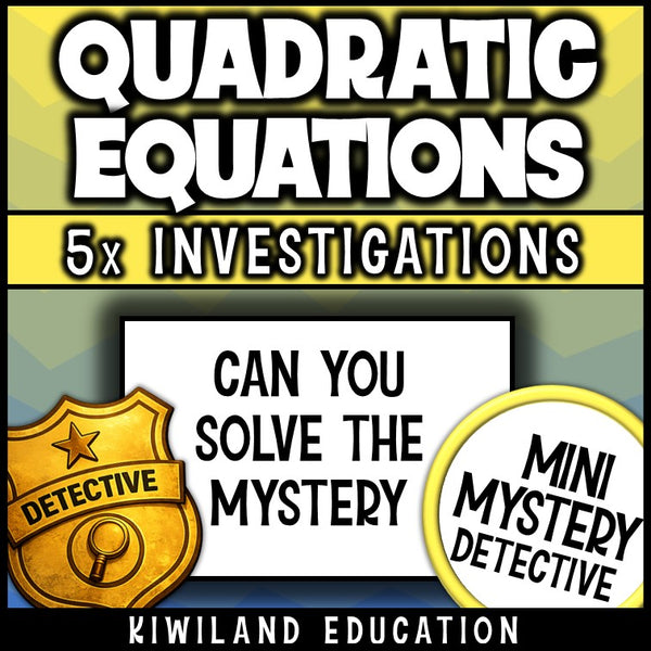 Solving quadratic equations by factoring worksheets algebra 1 mystery detective