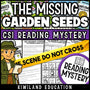 Spring reading mystery The Missing Garden Seeds cover for grades 3-6
