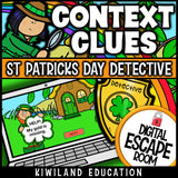 Context Clues Digital Escape Room St Patrick's Day preview 1