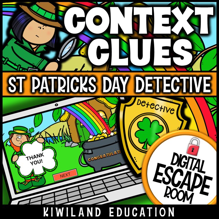 Context Clues Digital Escape Room St Patrick's Day preview 3