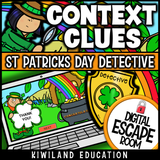 Self-checking context clues vocabulary activity for grades 4 to 7
