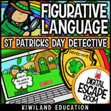 Figurative Language Digital Escape Room St Patrick's Day preview 1