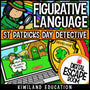 Figurative Language Digital Escape Room St Patrick's Day preview 1