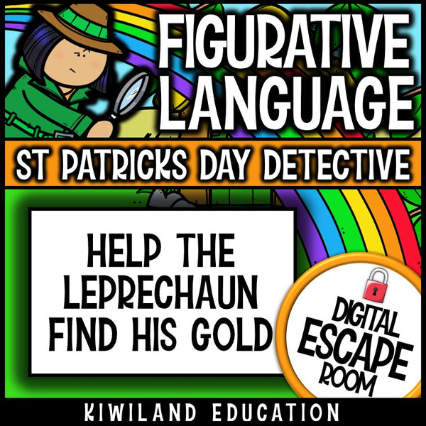 Figurative Language Digital Escape Room St Patrick's Day preview 4