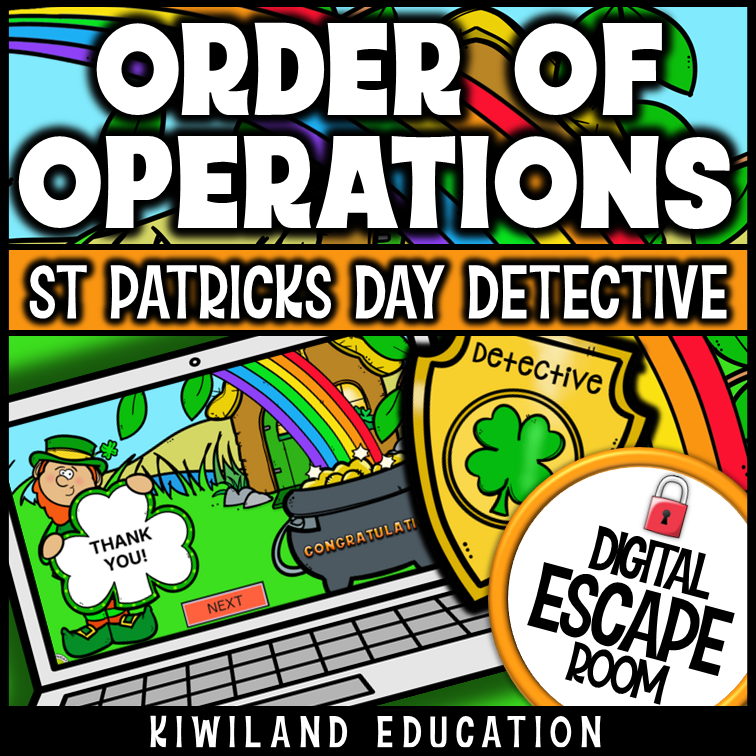 Self-checking order of operations math activity for grades 4 to 8