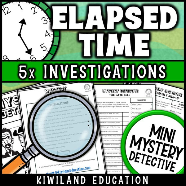 Start and finish time word problems to the nearest minute self-checking