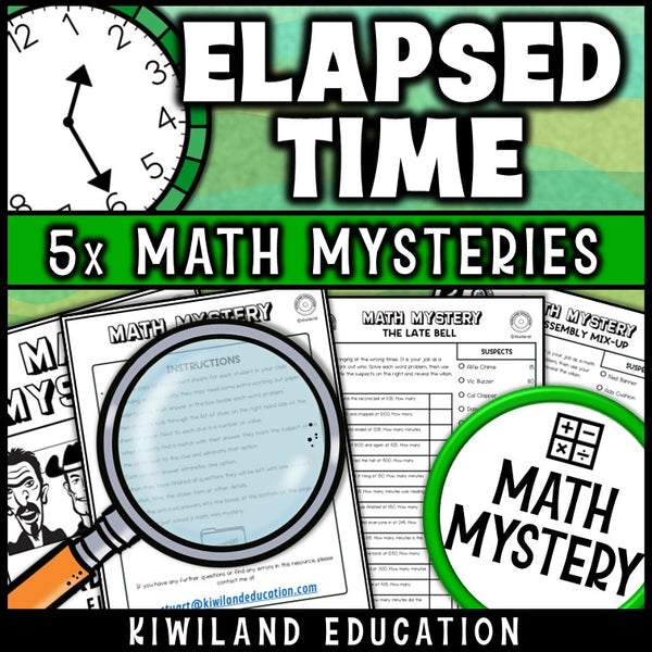 Start and finish time word problems to the nearest minute, self-checking