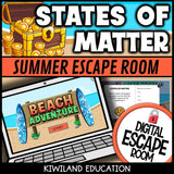 States of matter digital escape room cover