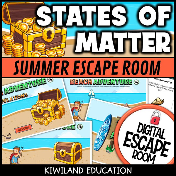 Summer science states of matter escape room preview