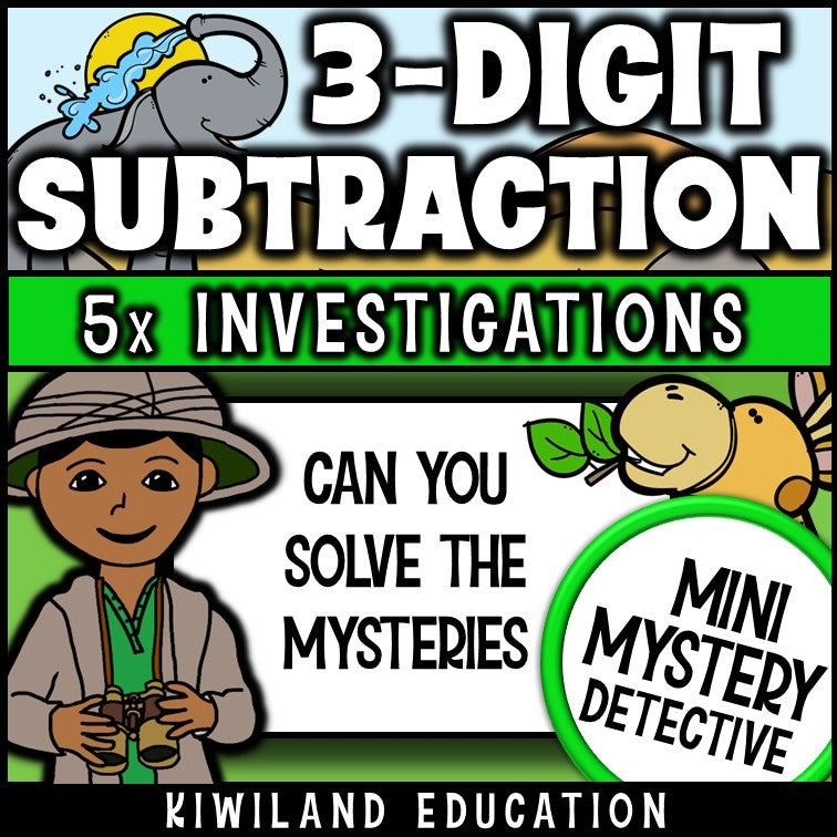 Subtraction math centers daily warm ups sub plans grades 2-4
