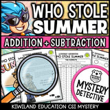 Summer addition and subtraction mystery detective 2