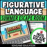 Figurative Language Summer Digital Escape Room | ELA Activity | Grades 3–6