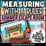Measuring with a Ruler Summer Digital Escape Room | Math Activity | Grades 2–4