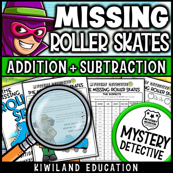 Summer mystery detective addition and subtraction 2