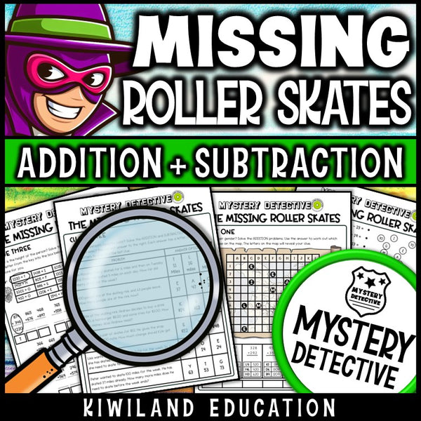 Summer mystery detective addition and subtraction 3