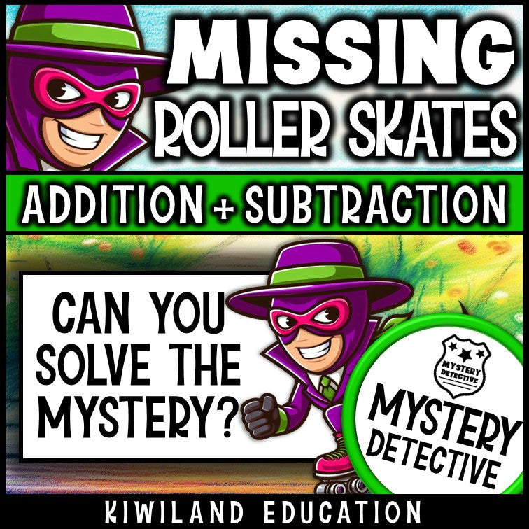 Summer mystery detective addition and subtraction 4