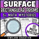 Surface area formula self checking detective activity for morning work and spiral review