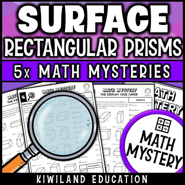 Surface area formula self checking detective activity for morning work and spiral review