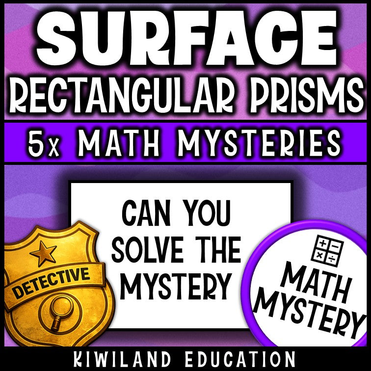 Surface area of prisms worksheets with full answer keys for sub plans and early finishers