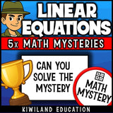 Can you solve the mystery, printable systems of linear equations algebra activity