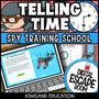 Telling Time to the Hour & Half Hour Digital Escape Room | Math Activity | Grades 1–2