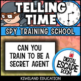 Telling Time to the Hour & Half Hour Digital Escape Room | Math Activity | Grades 1–2