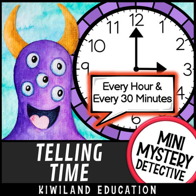 Telling time to the hour and half hour worksheets 1st 2nd grade